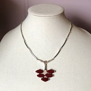 Vintage 1977 Sarah Coventry Modernist Pendant Necklace "Continental" Collection